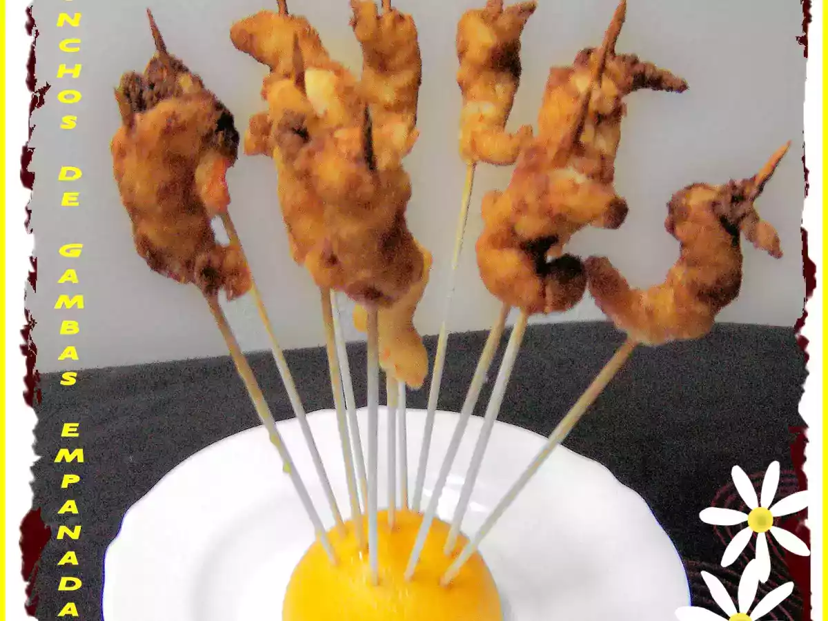 PINCHOS DE GAMBAS EMPANADAS