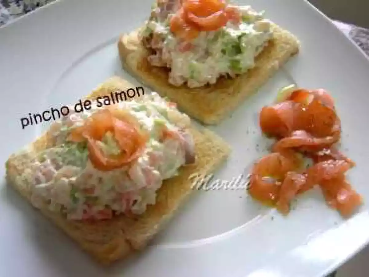 Pinchos de salmón