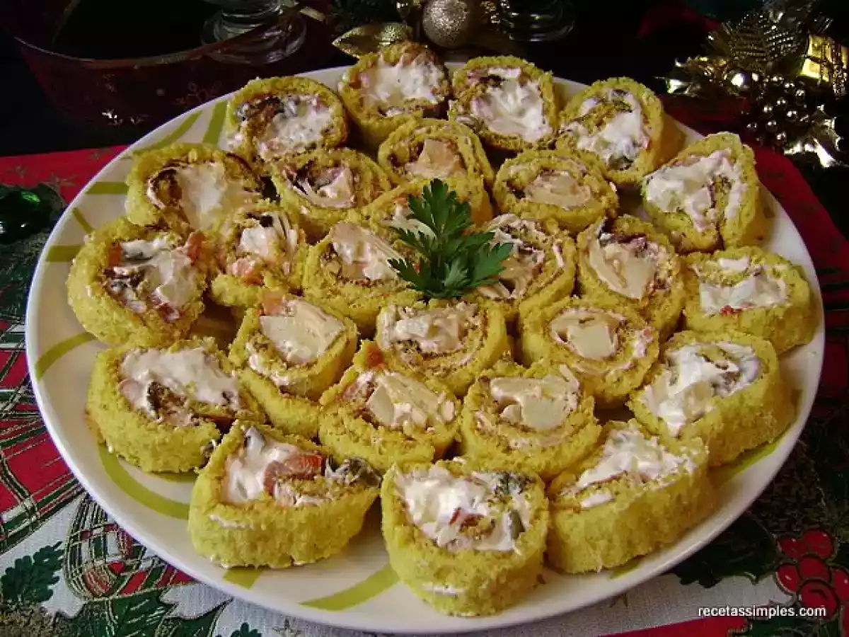 Pionono con relleno agridulce