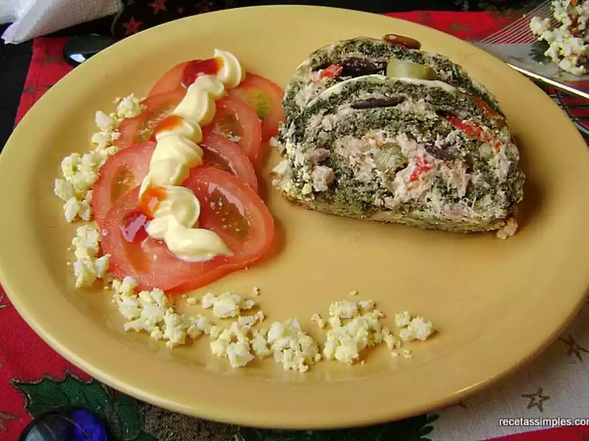 Pionono de verdura relleno