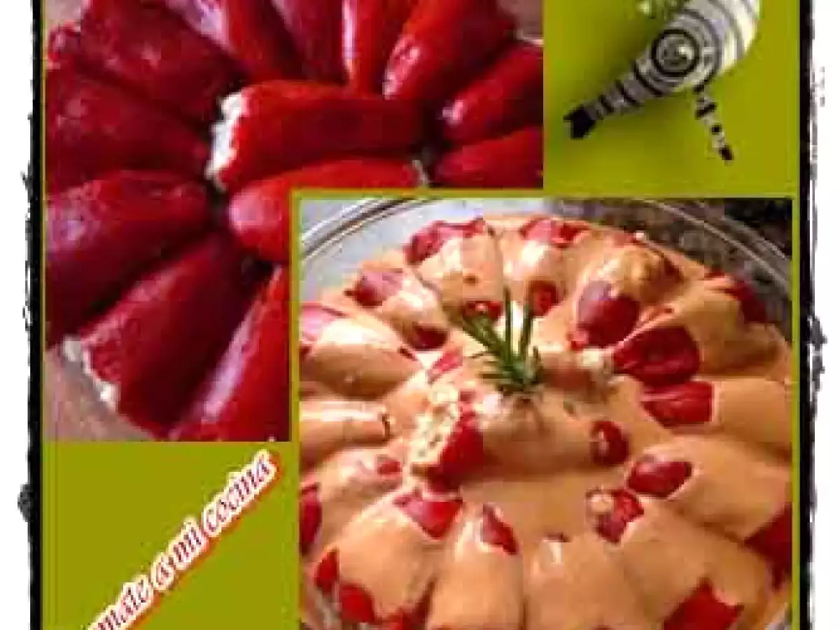 Piquillos rellenos de rape y langostinos - foto 2