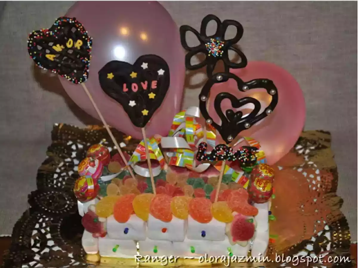 Piruletas corazón de chocolate