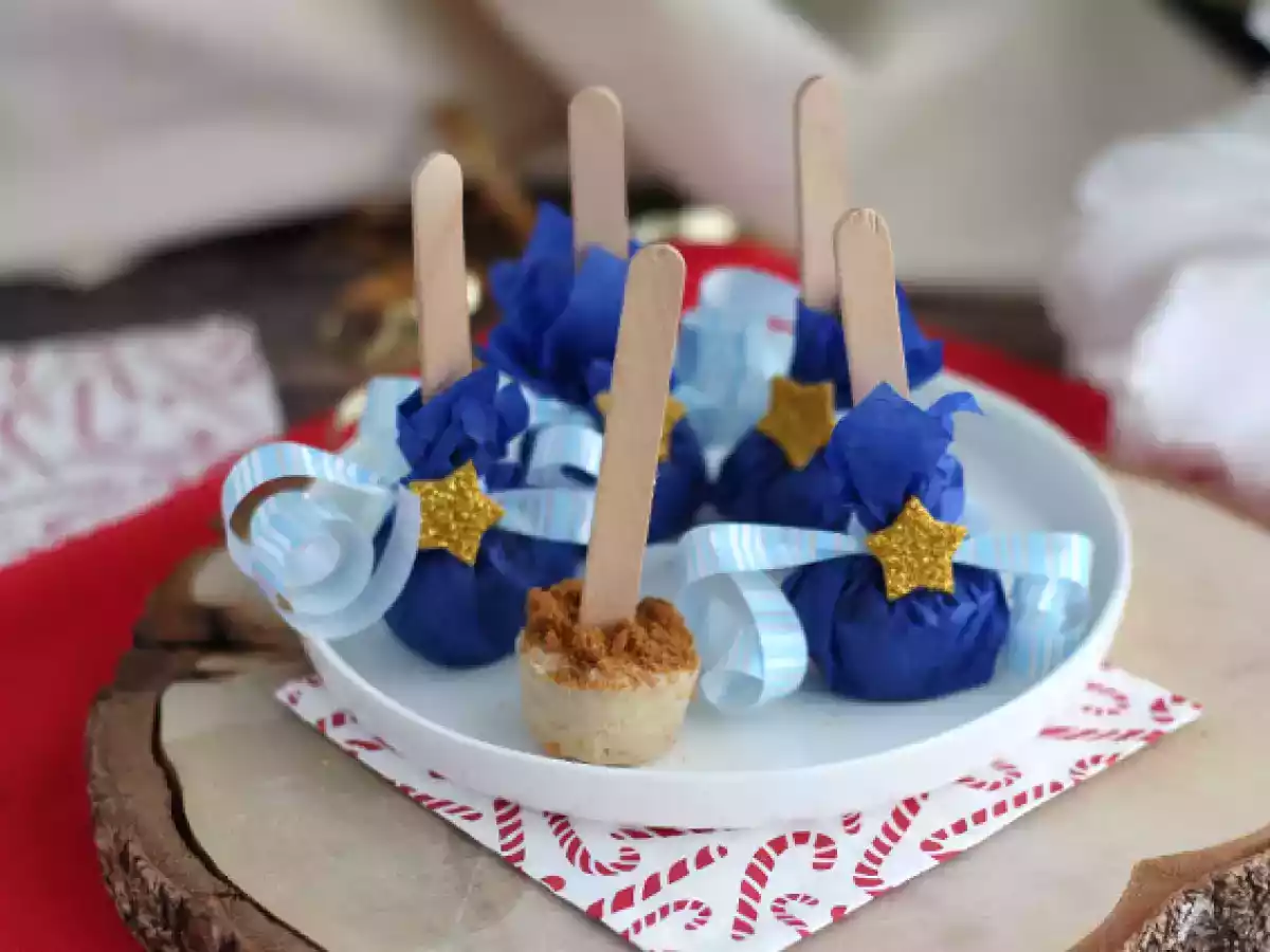 Piruletas de chocolate: chocolate blanco + spéculoos - foto 3