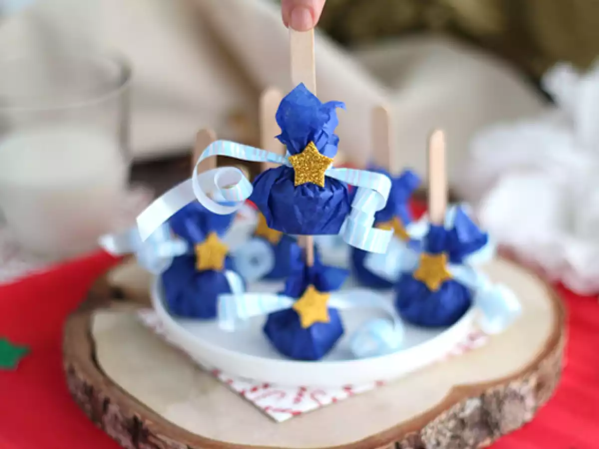 Piruletas de chocolate: chocolate blanco + spéculoos - foto 4