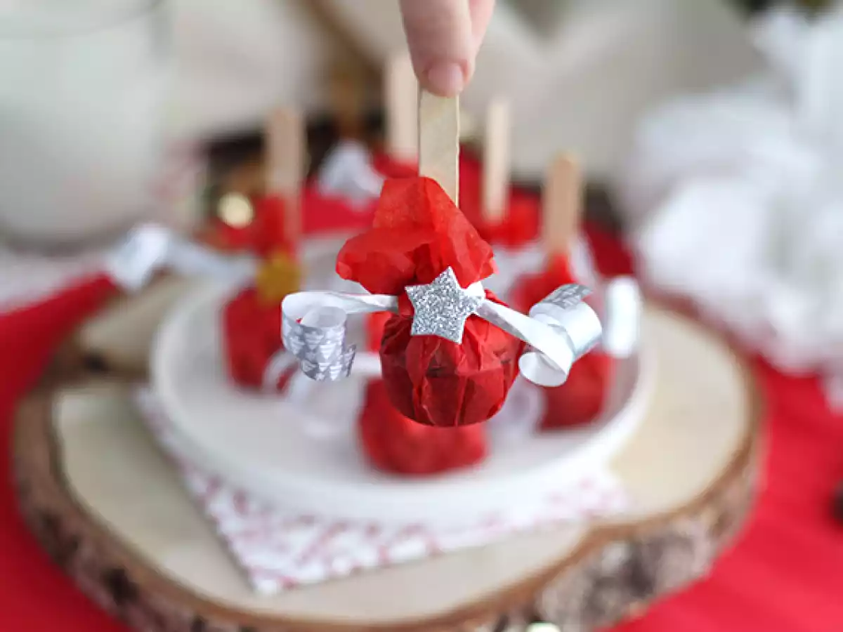 Piruletas de chocolate: chocolate negro + nubes - foto 2