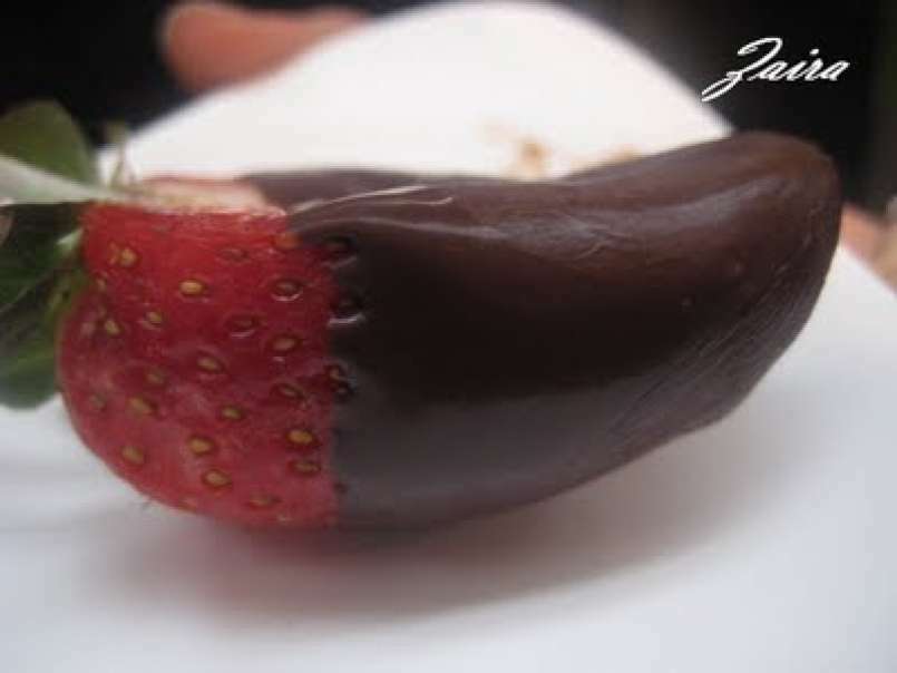Piruletas de fresas con chocolate - foto 5