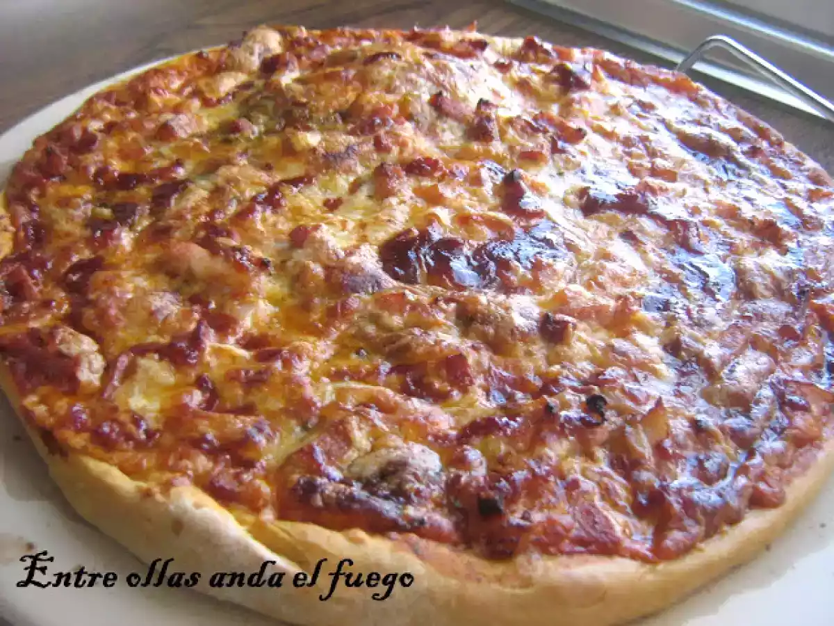 PIZZA CASERA A LA BARBACOA - foto 2