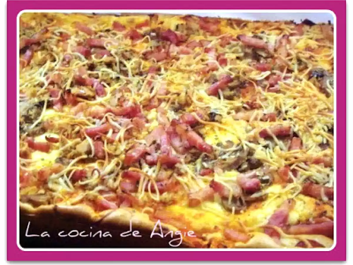 PIZZA CON MASA SIN AMASAR