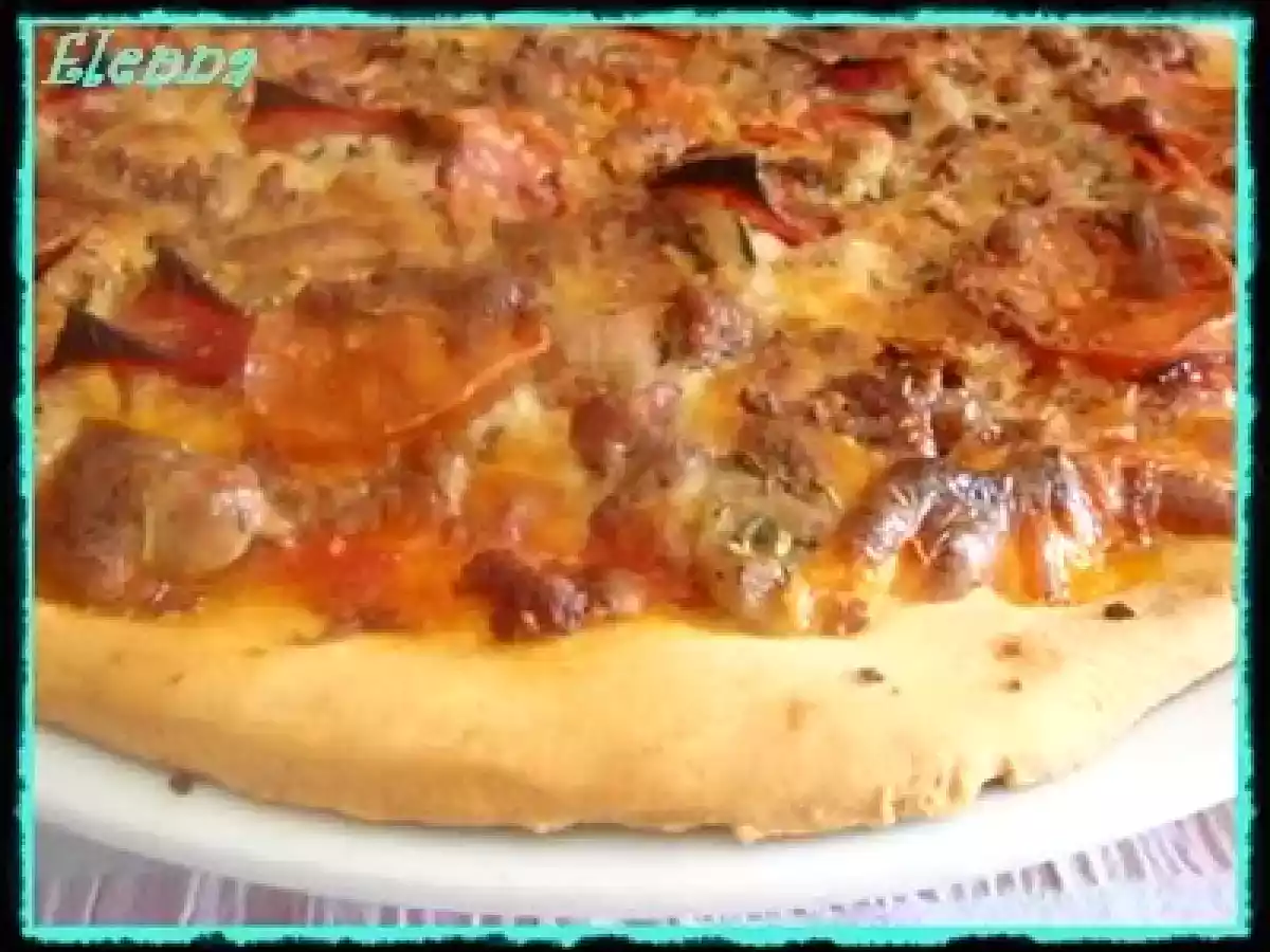 Pizza crujiente Carne lover's
