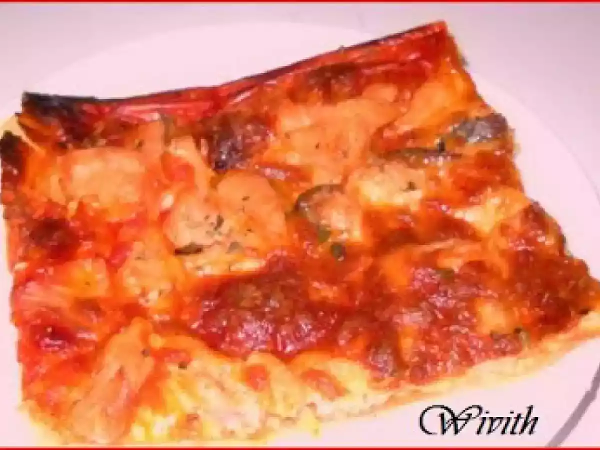 Pizza cuadrada de salmón ahumado - foto 2