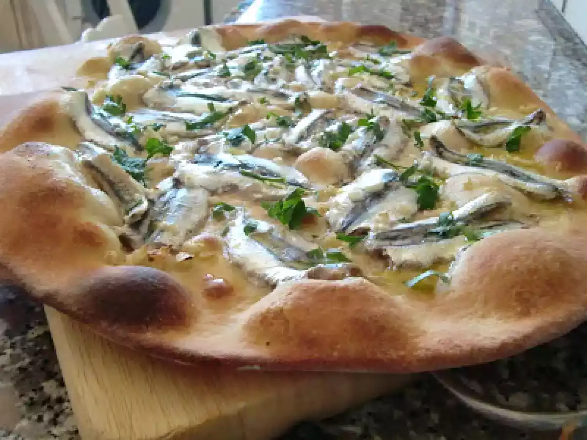 Pizza de boquerones frescos - foto 4