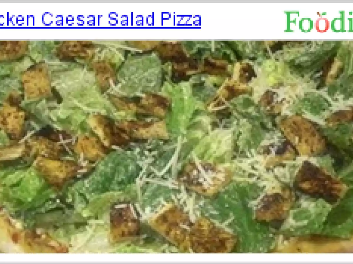 Pizza De Ensalada Cesar y Pollo...