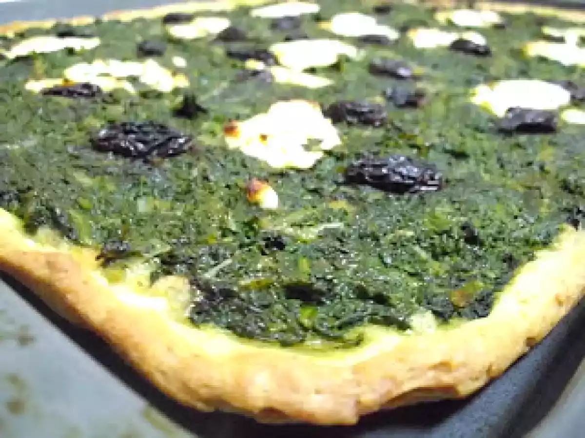 Pizza de espinacas y queso de cabra - foto 2