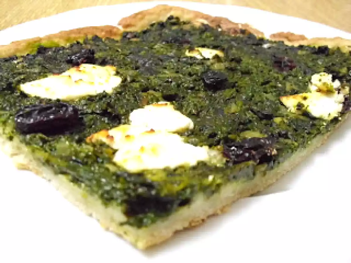 Pizza de espinacas y queso de cabra - foto 3