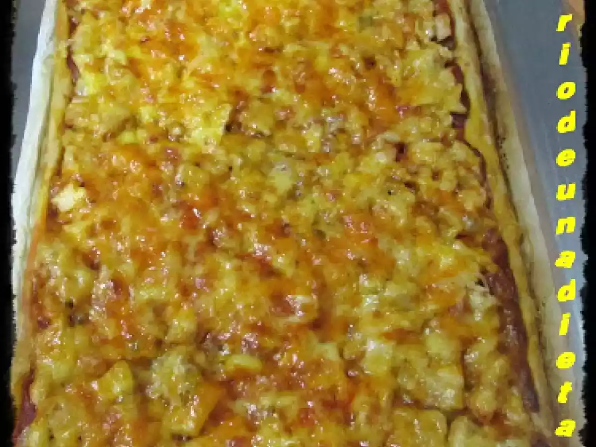 PIZZA DE HOJALDRE CON POLLO - foto 2