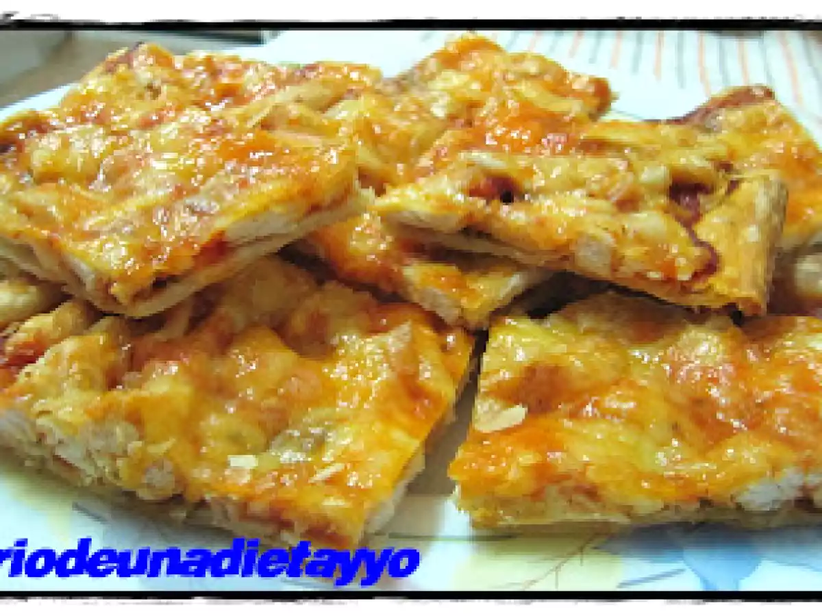 PIZZA DE HOJALDRE CON POLLO - foto 3