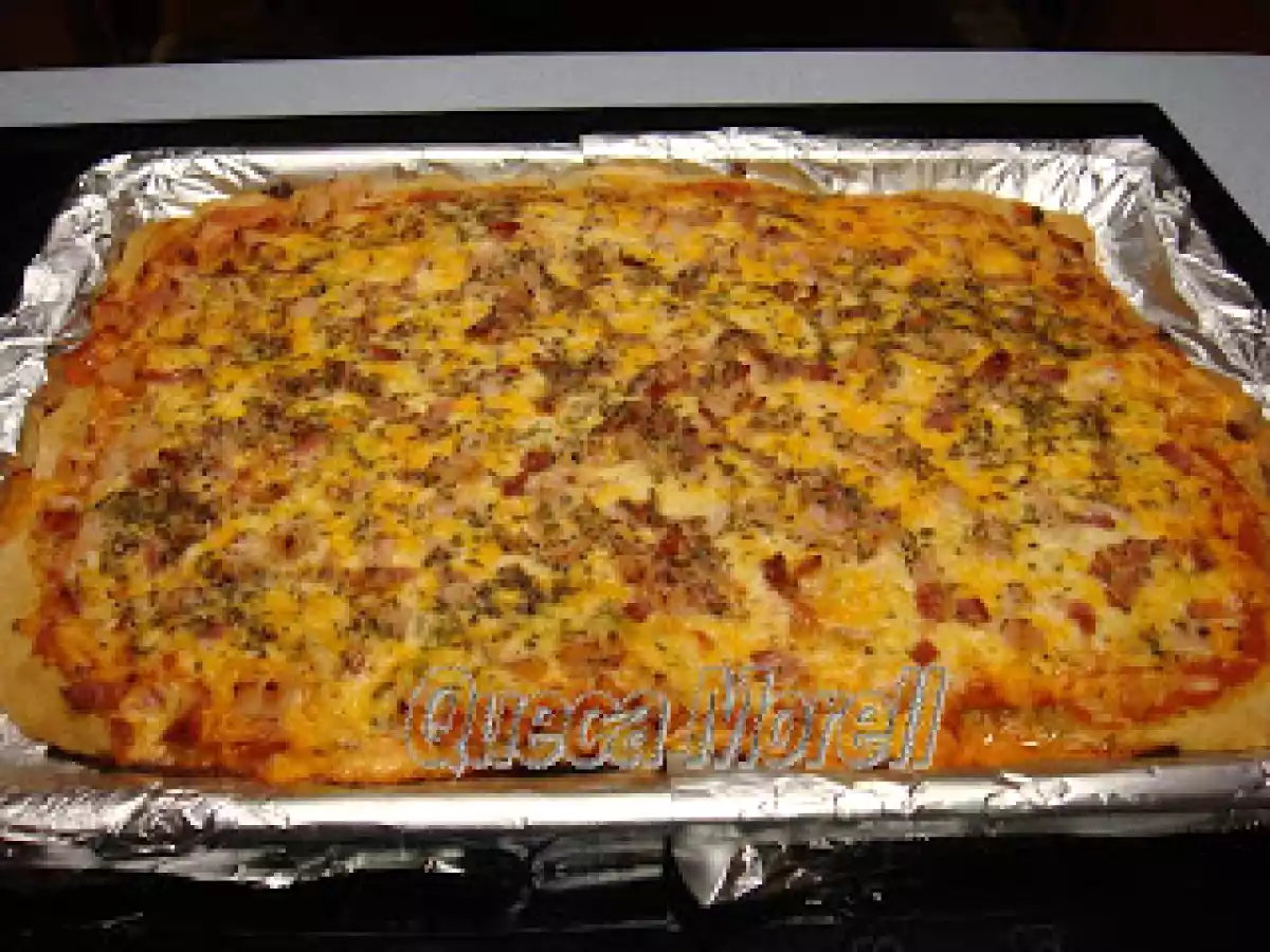 PIZZA DE JAMÓN Y BACON. - foto 4