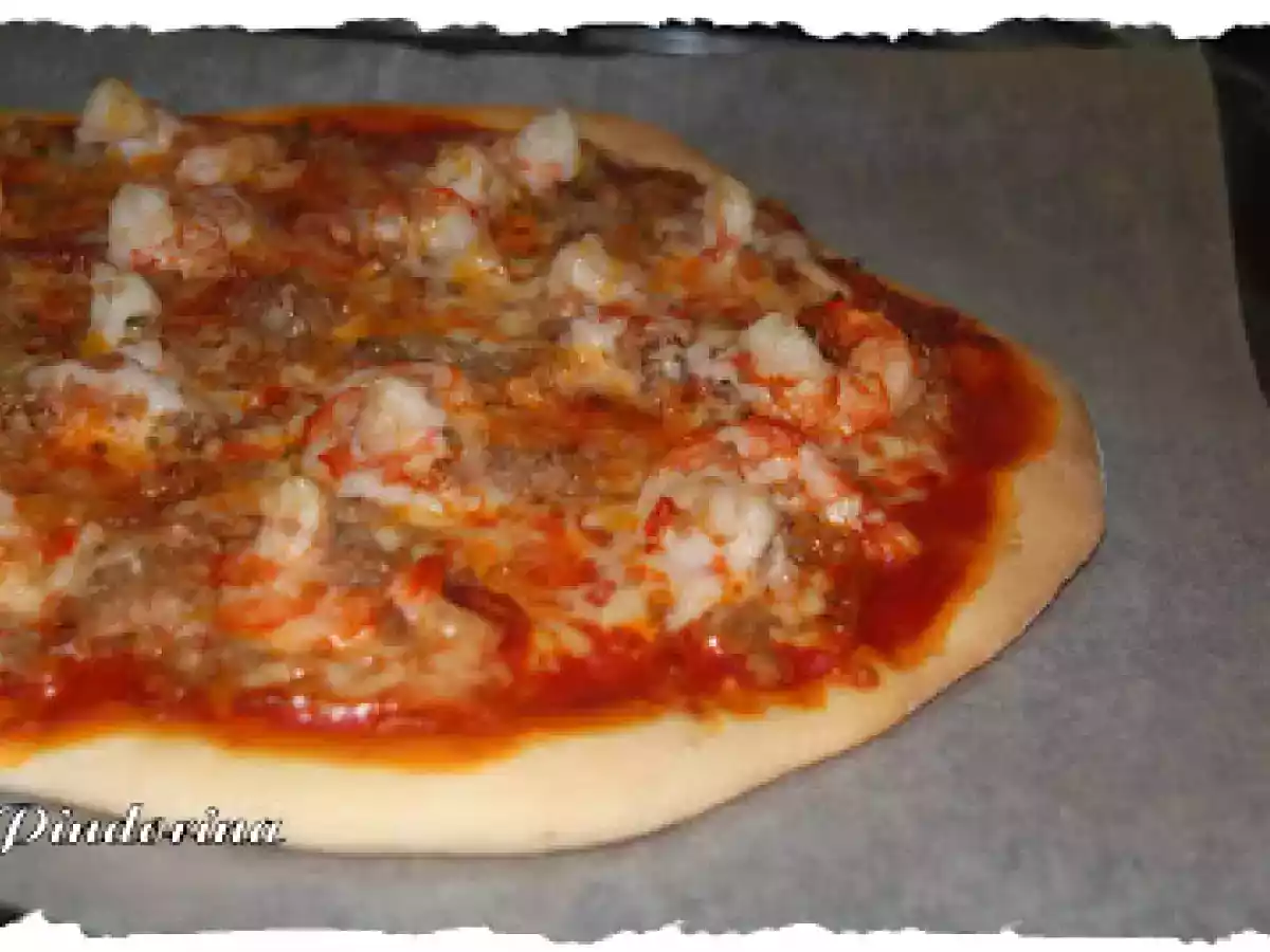 PIZZA DE LANGOSTINOS