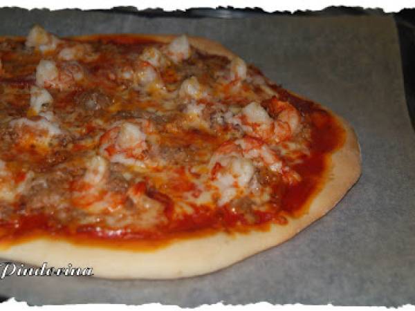 PIZZA DE LANGOSTINOS