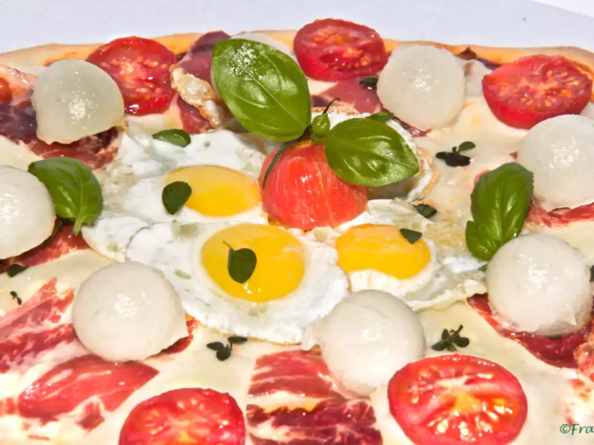 Pizza de melón con jamón ¡¡EXQUISITA!! - foto 2