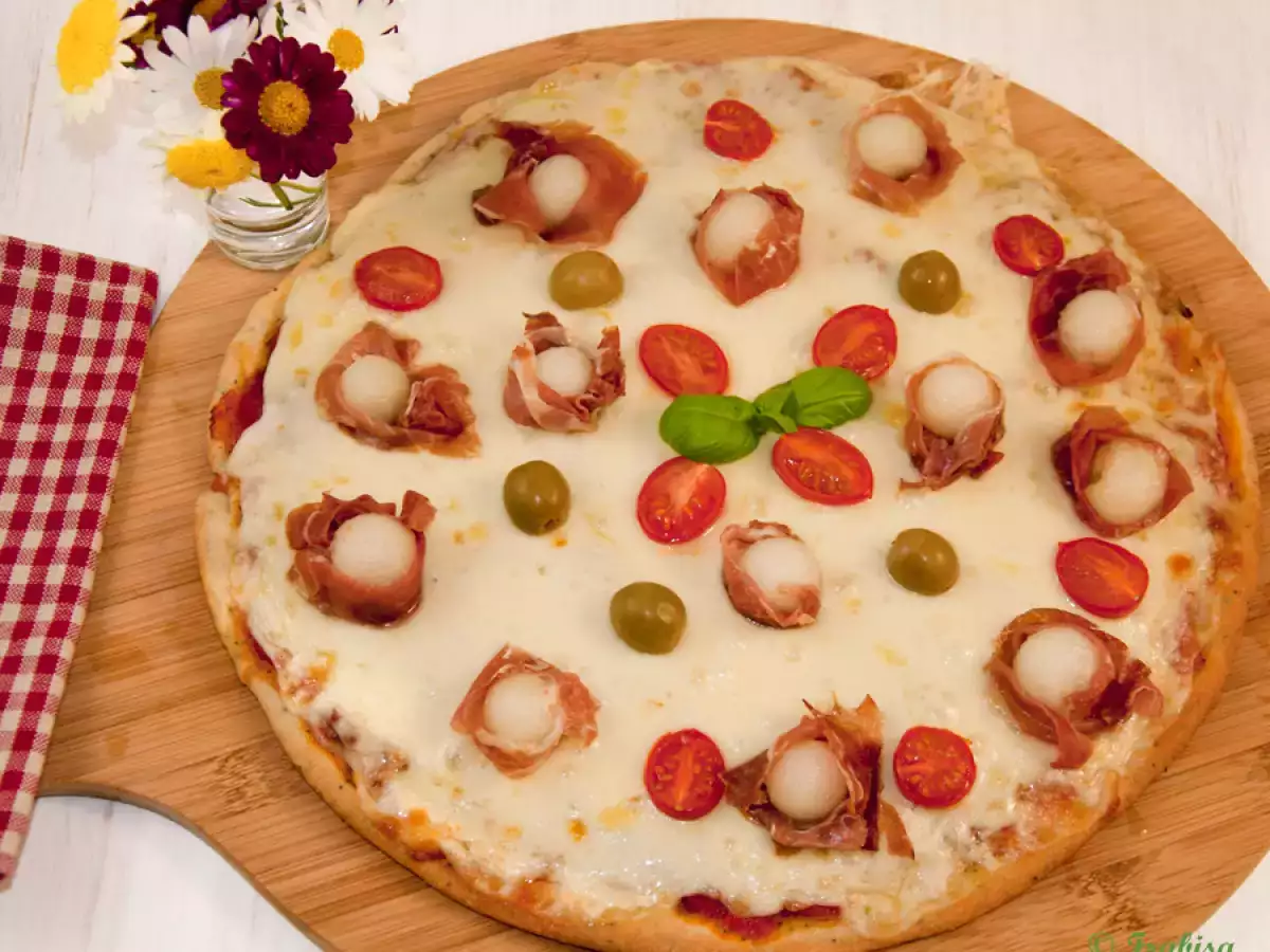 Pizza de melón con jamón ¡¡EXQUISITA!! - foto 4