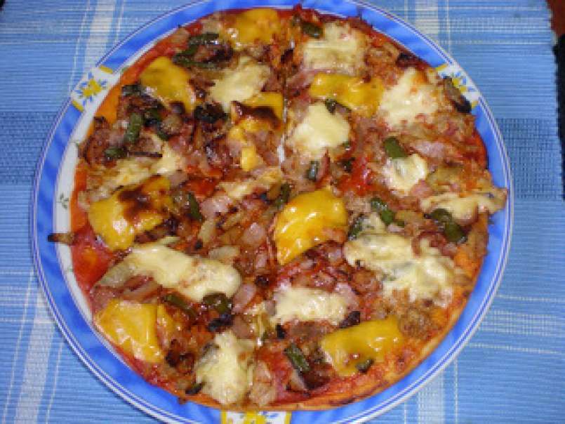 Pizza de Pimientos y Bacon - foto 2