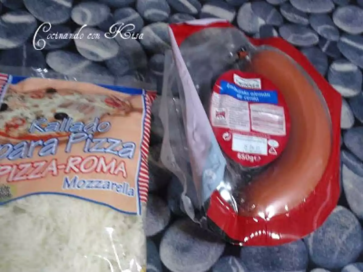 Pizza de salchicha alemana (KitchenAid y horno tradicional) - foto 3