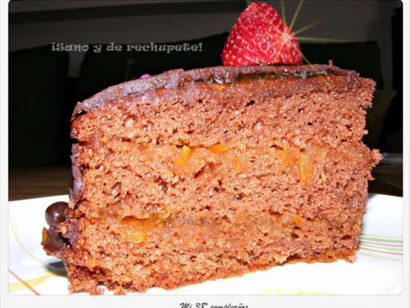 Placer adulto: tarta de chocolate y naranja (chocolate and orange cake), foto 2