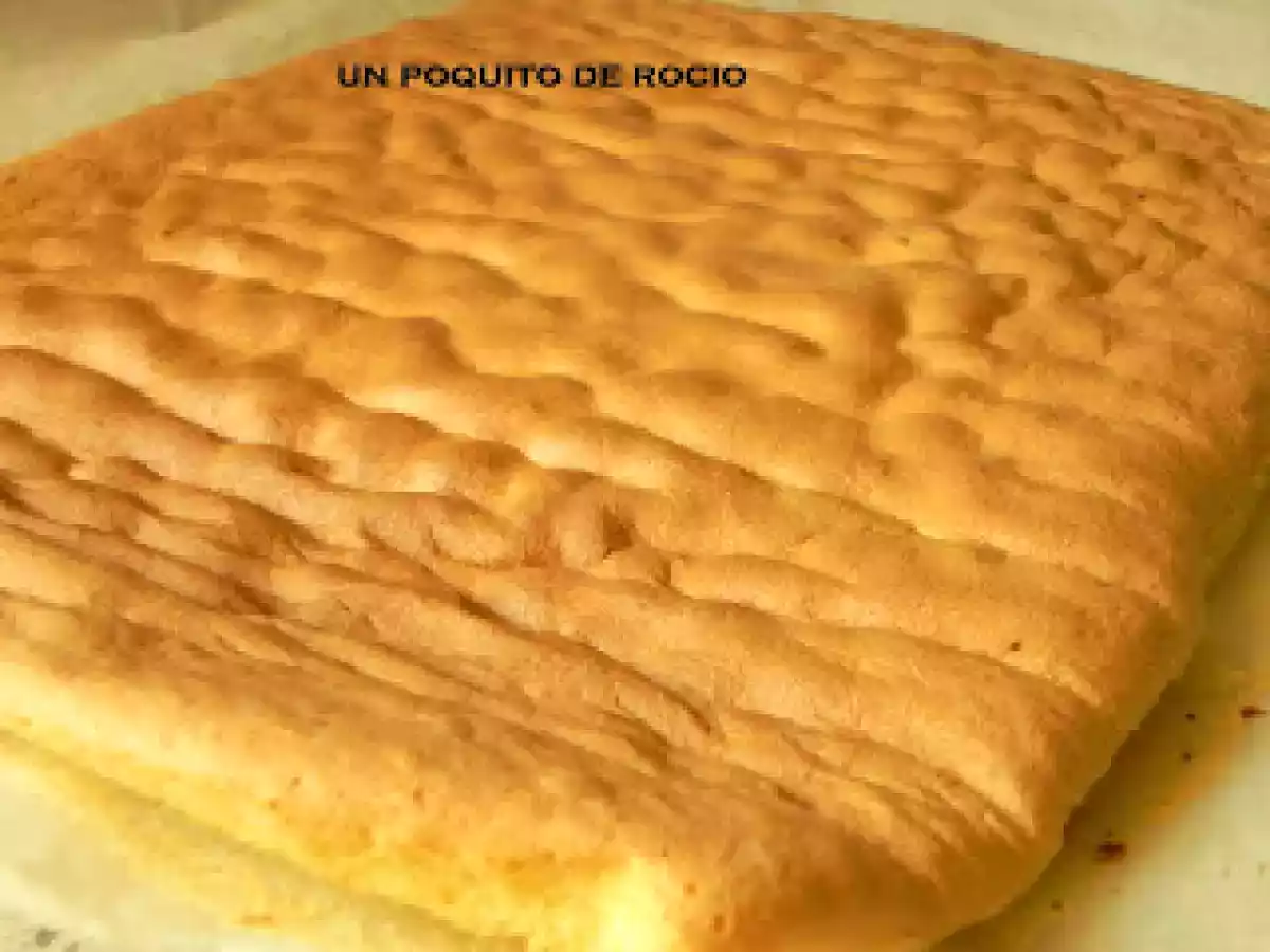 Plancha de bizcocho base