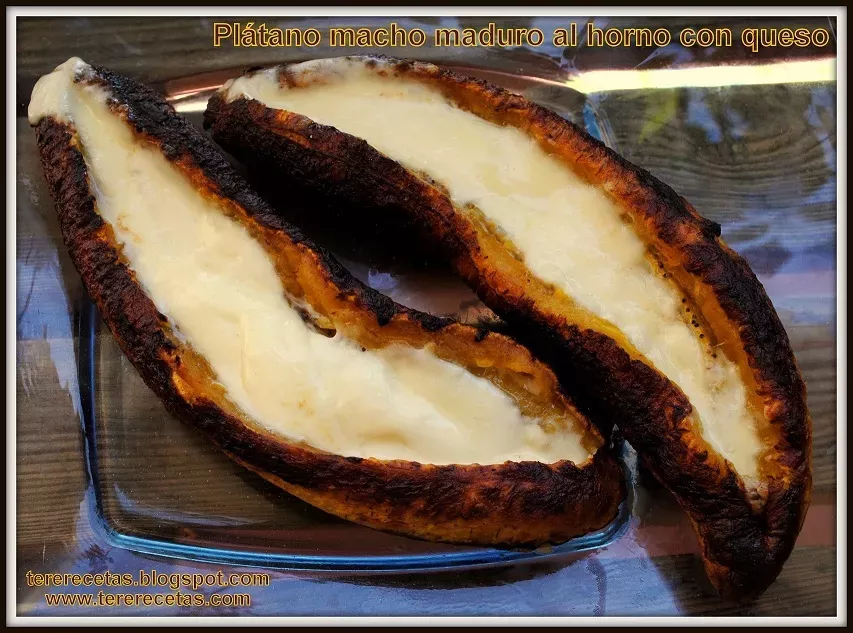 Tentáculo Enjuiciar Islas Faroe Plátano macho maduro al horno con queso. - Receta Petitchef