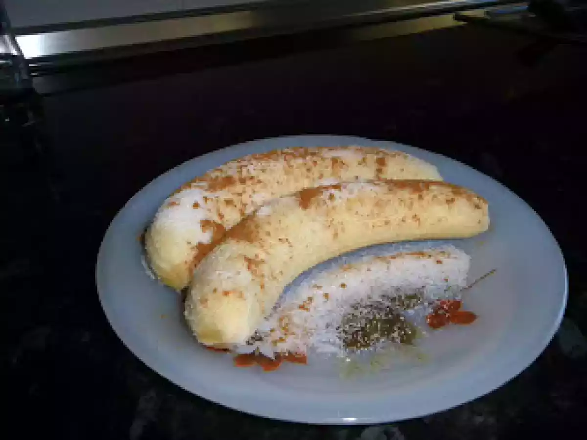 Plátanos con azúcar y canela.