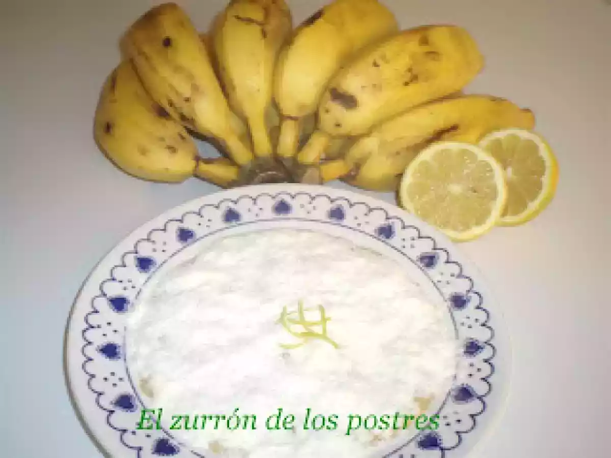 Plátanos machacados con leche