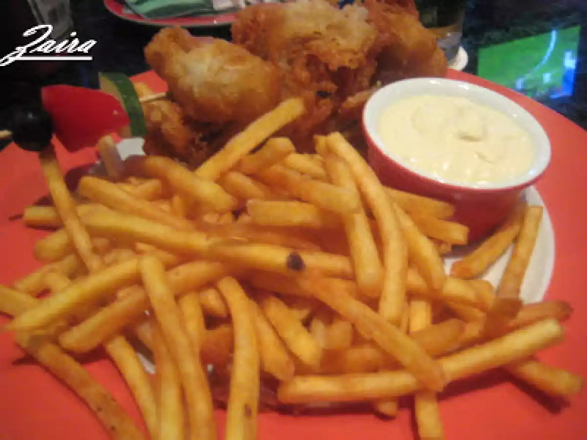 Plato único: Brocheta de pescado en tempura - foto 2