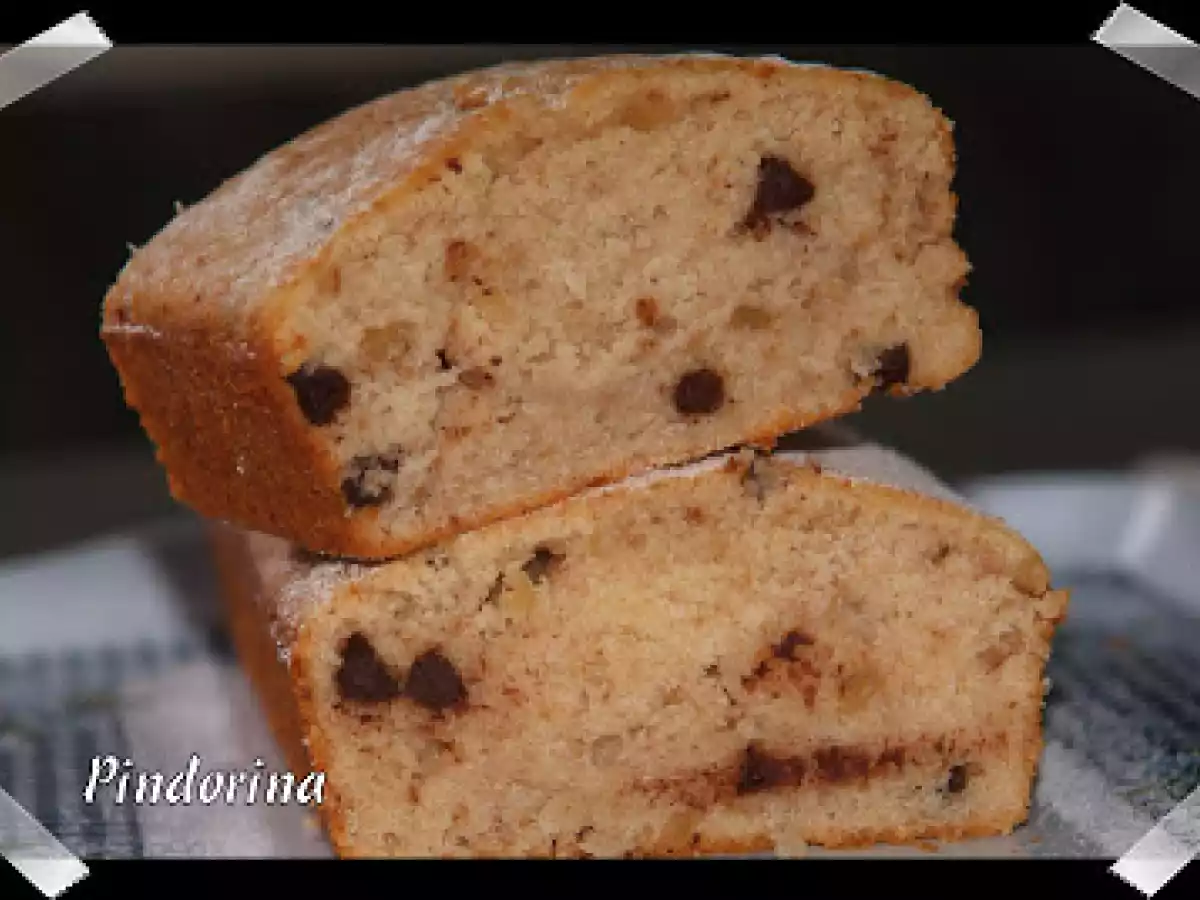 Plum-cake de plátano y nuez