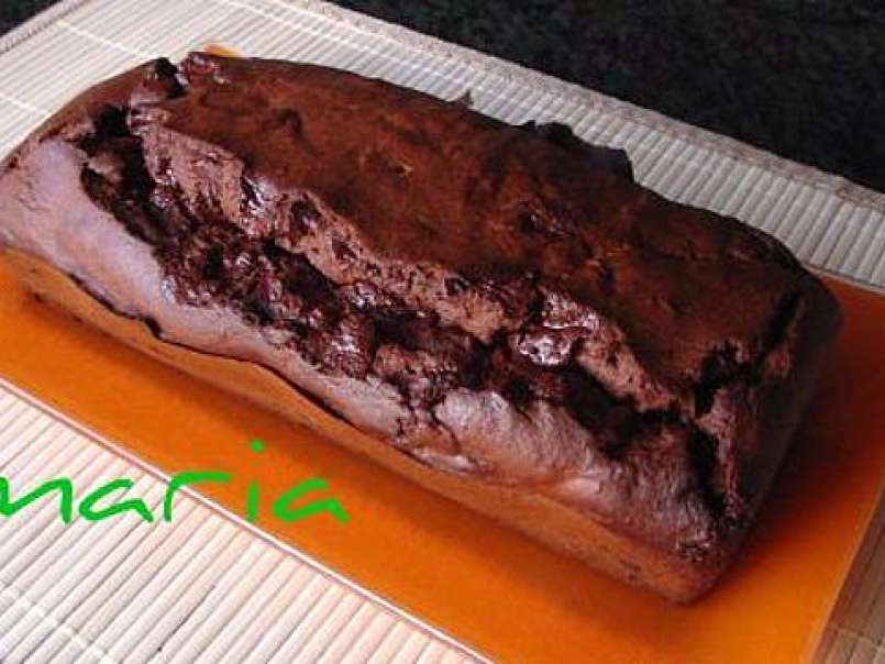 Plum-cake de platanos y chocolate, foto 1