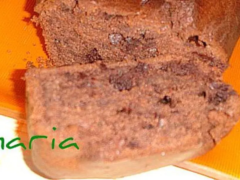 Plum-cake de platanos y chocolate, foto 2