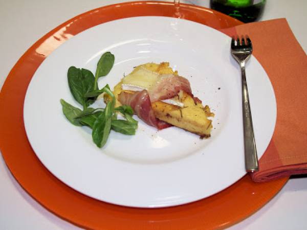 Polenta al Horno con Bacon y Brie (Concurso Cocina Italiana)