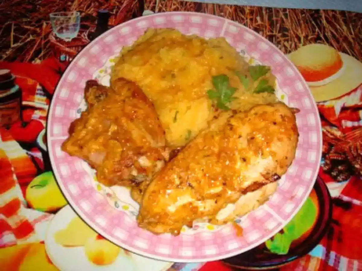 Pollo a la naranja con especias