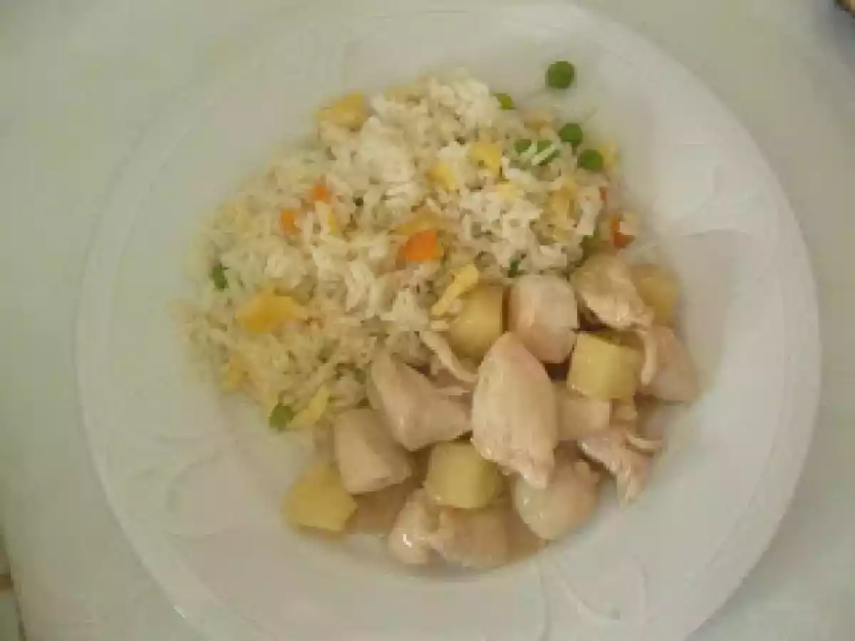 Pollo a la piña estilo chino - foto 2