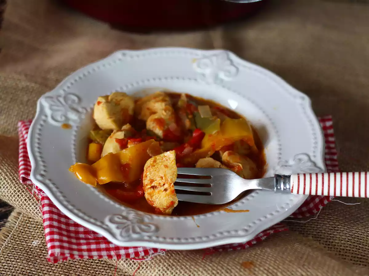 Pollo a la vasca, receta exprés en robot de cocina Cookeo y en olla rápida - foto 2