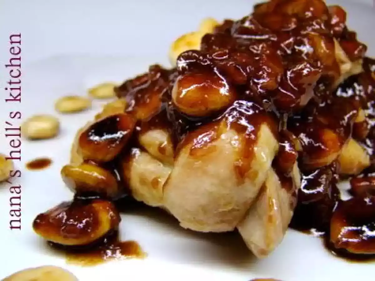 Pollo agridulce a la italiana con pasas