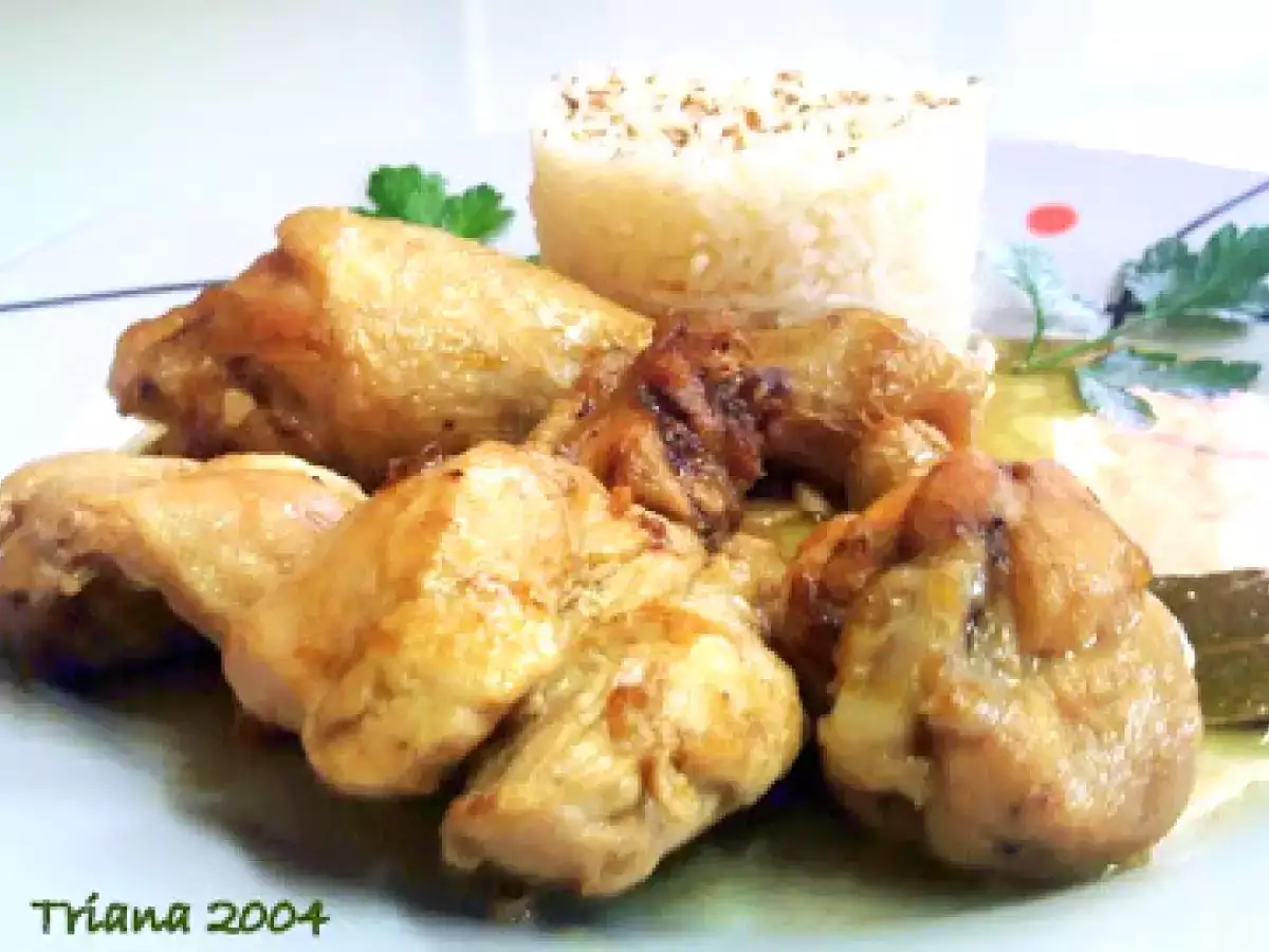 Pollo al ajillo con Arroz Basmati (Rocio)