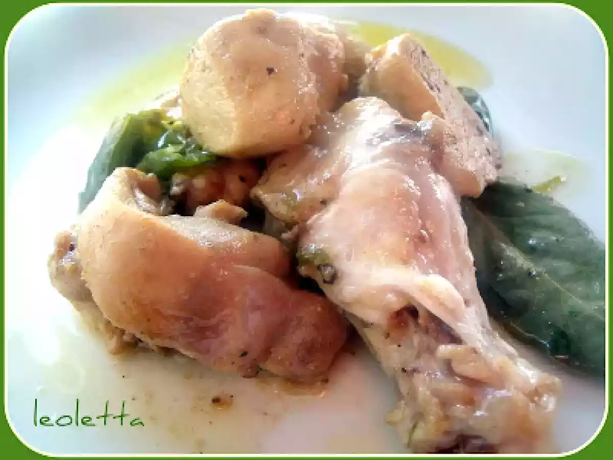 POLLO AL AJILLO CON PIMIENTOS