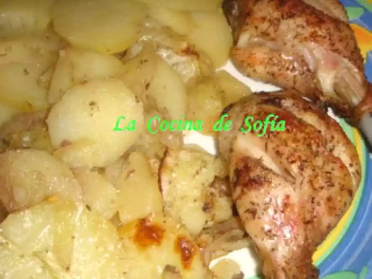 Pollo al Brandy en horno.