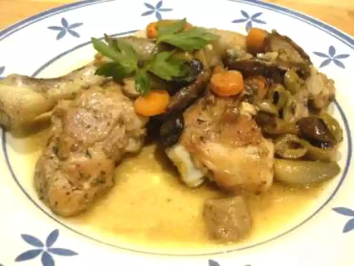 Pollo al cartoccio (Pollo envuelto en papel de aluminio)