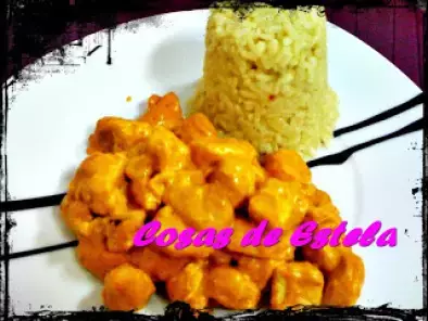 Pollo al curry con arroz especiado express
