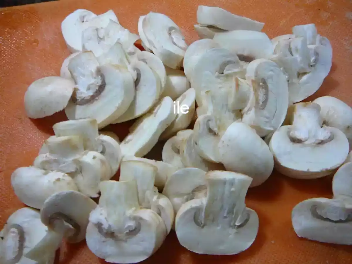 Pollo al horno con crema de champiñones - foto 3