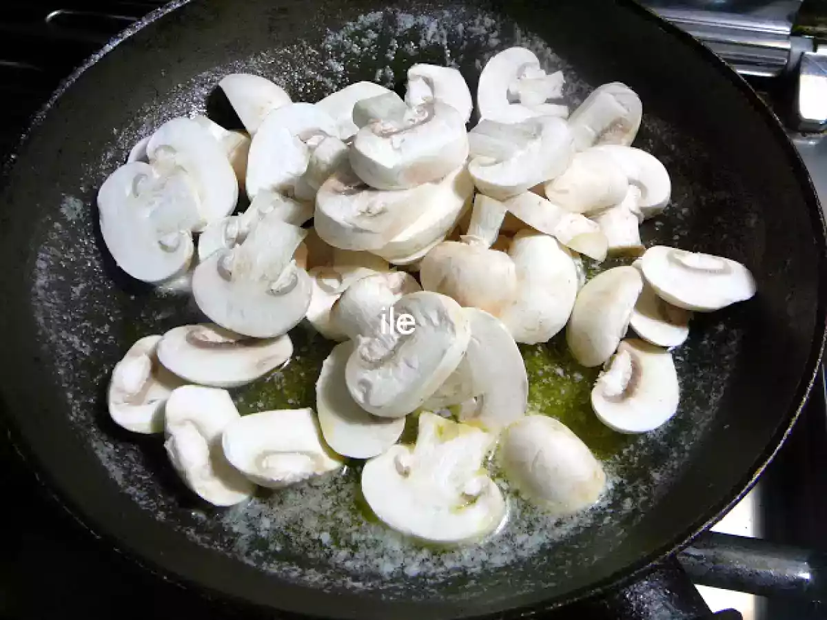 Pollo al horno con crema de champiñones - foto 5