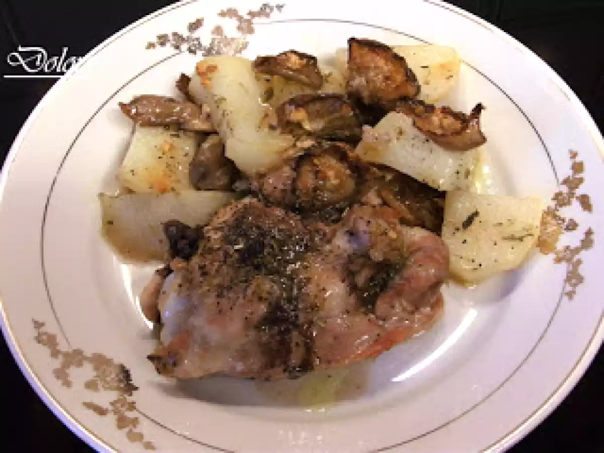 Pollo al horno con girgolas - foto 3