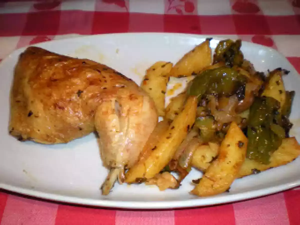 Pollo al horno con sabor a barbacoa